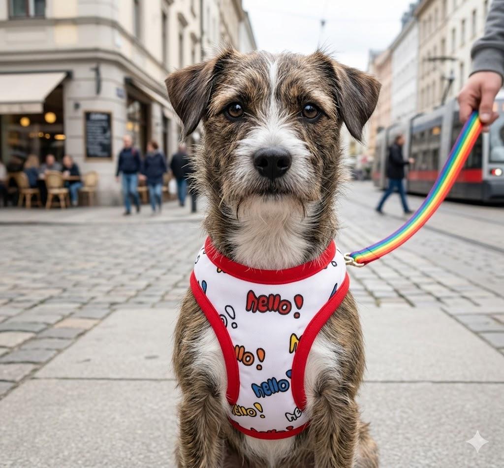 ハーネス&リード　セット　hello! | 9枚目