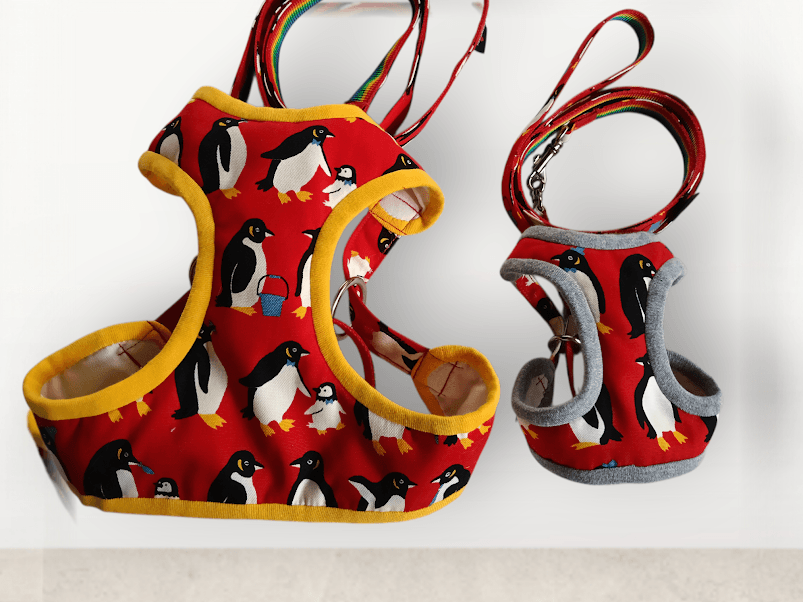 ハーネス＆リードセット　ペンギンさん1枚目の画像